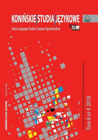 Konińskie Studia Językowe Tom 6 Nr 4 2018