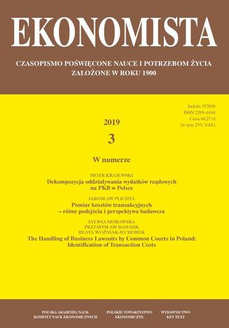 Ekonomista 2019 nr 3 Praca zbiorowa - okadka audiobooks CD