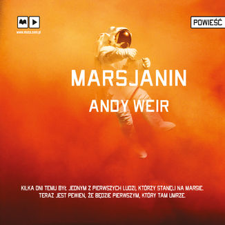 Marsjanin Andy Weir - okadka audiobooks CD