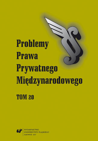 'Problemy Prawa Prywatnego Midzynarodowego' 2017. T. 20 Maksymilian Pazdan - okadka ebooka