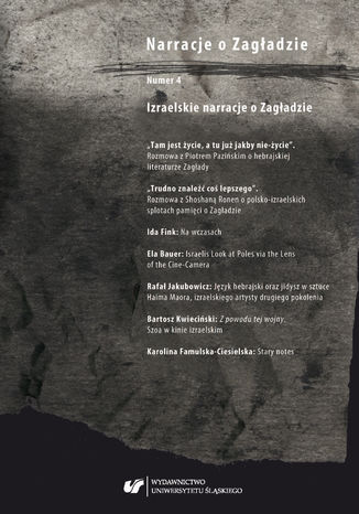 'Narracje o Zagładzie' 2018, nr 4: Izraelskie narracje o Zagładzie red. Jagoda Budzik, Bartłomiej Krupa, Marta Tomczok (Cuber) - okładka ebooka