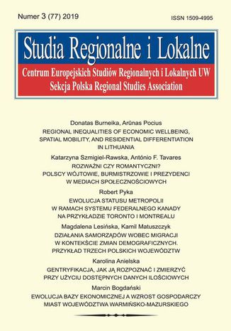 Ebook Studia Regionalne i Lokalne nr 3(77)/2019