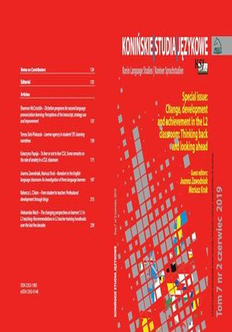 Konińskie Studia Językowe Tom 7 Nr 2 2019