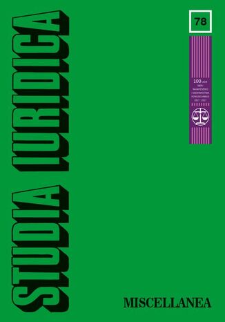 Studia Iuridica, nr 78