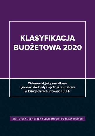 Klasyfikacja budetowa 2020 Barbara Jarosz - okadka ebooka