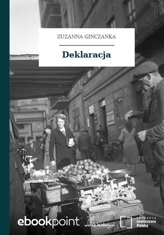 Deklaracja Zuzanna Ginczanka - okadka ebooka