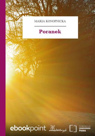 Poranek Maria Konopnicka - okadka audiobooks CD