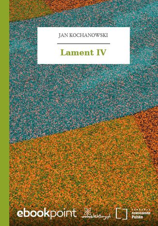 Lament IV Jan Kochanowski - okadka audiobooks CD