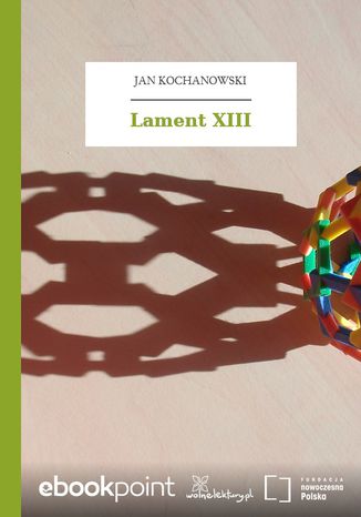 Lament XIII Jan Kochanowski - okadka audiobooks CD