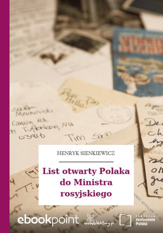 List otwarty Polaka do Ministra rosyjskiego Henryk Sienkiewicz - okadka audiobooka MP3