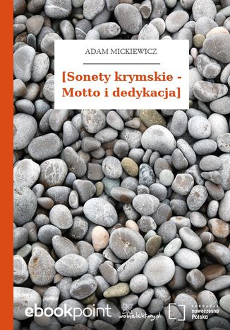 [Sonety krymskie - Motto i dedykacja] Adam Mickiewicz - okadka ebooka
