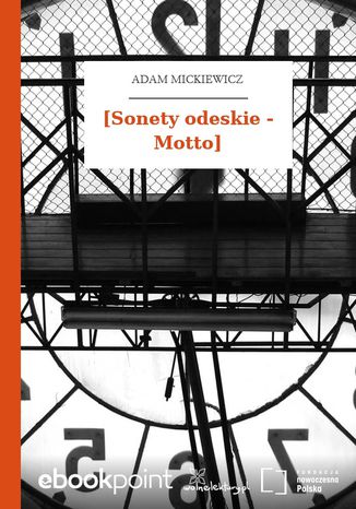 [Sonety odeskie - Motto] Adam Mickiewicz - okadka audiobooks CD