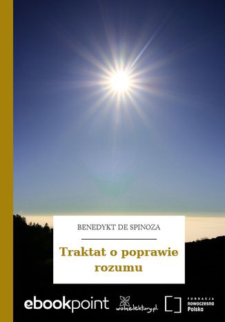 Traktat o poprawie rozumu Benedykt de Spinoza - okadka ebooka