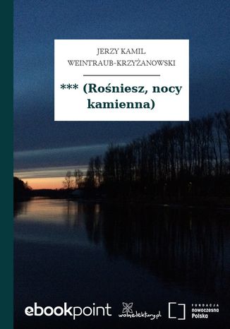 *** (Roniesz, nocy kamienna) Jerzy Kamil Weintraub-Krzyanowski - okadka ebooka