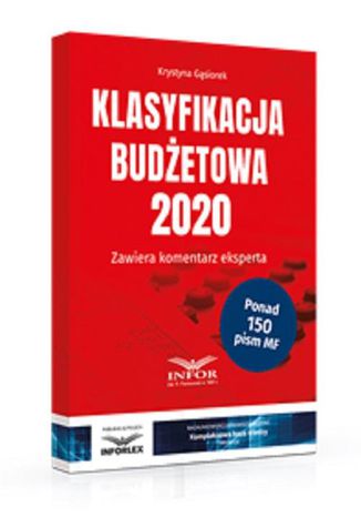 Klasyfikacja Budetowa 2020 Krystyna Gsiorek - okadka ebooka