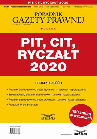 PIT CIT Ryczat 2020 Praca zbiorowa - okadka ebooka