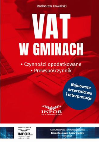VAT w gminach. Czynnoci opodatkowane.Prewspczynnik Radosaw Kowalski - okadka audiobooks CD