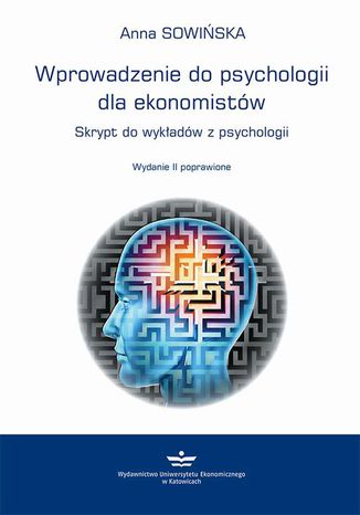 Wprowadzenie do psychologii dla ekonomistw Anna Sowiska - okadka ebooka