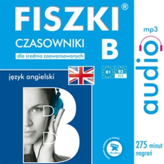 Okładka: FISZKI audio j. angielski Czasowniki dla średnio zaawansowanych