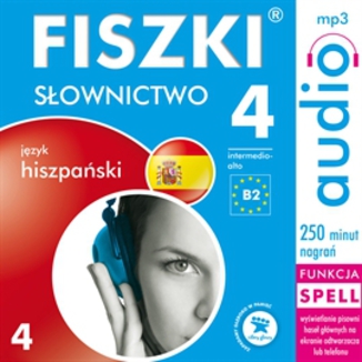 Okładka: FISZKI audio j. hiszpański Słownictwo 4