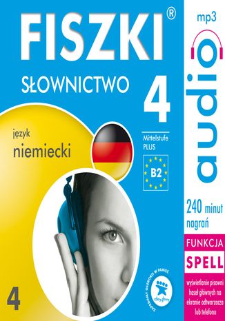 FISZKI audio - j. niemiecki - Słownictwo 4 Kinga Perczyńska - okładka audiobooks CD