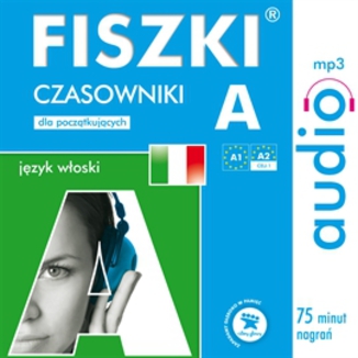 Okładka książki FISZKI audio  j. włoski  Czasowniki dla początkujących