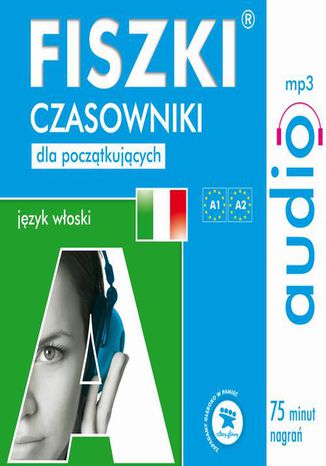 Okładka książki FISZKI audio  j. włoski  Czasowniki dla początkujących