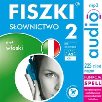FISZKI audio  włoski  Słownictwo 2 Patrycja Wojsyk - okładka audiobooka MP3