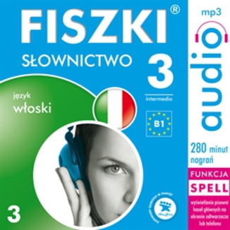 Okładka: FISZKI audio j. włoski Słownictwo 3
