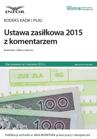 Kodeks kadr i pac Ustawa zasikowa 2015 z komentarzem Aldona Salamon - okadka audiobooks CD