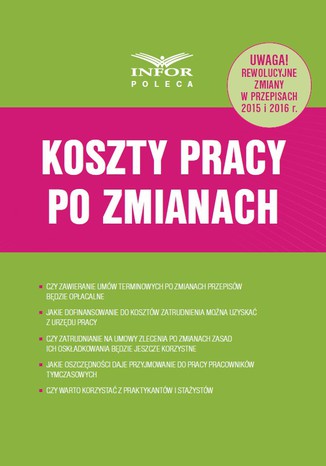 Koszty Pracy po zmianach