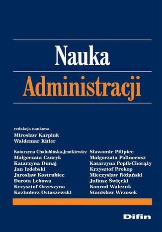 Nauka administracji Mirosaw Karpiuk - okadka ebooka