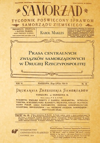 Prasa centralnych związków samorządowych w Drugiej Rzeczypospolitej