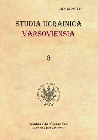 Studia Ucrainica Varsoviensia 2018/6 Irena Mytnik - okadka ebooka