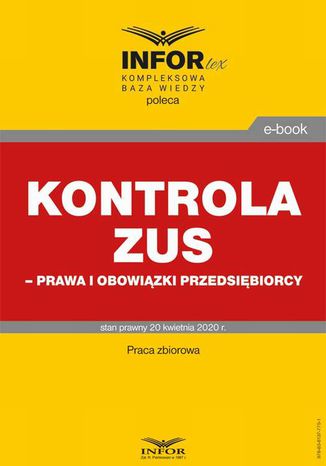 Kontrola ZUS  prawa i obowizki przedsibiorcy Praca zbiorowa - okadka ebooka