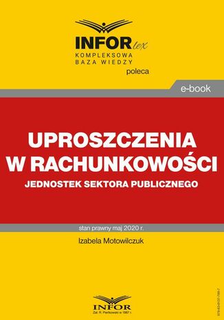 Uproszczenia w rachunkowości jednostek sektora publicznego