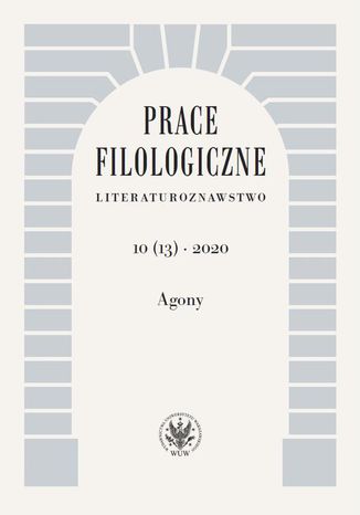 Prace Filologiczne. Literaturoznawstwo 10 (13) 2020 Ewa Hoffmann-Piotrowska - okadka ebooka