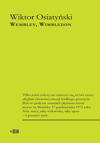 Wembley, Wimbledon Wiktor Osiatyski - okadka ebooka