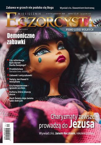 Miesicznik Egzorcysta 74 (padziernik 2018) Monumen Sp. Z O.o. - okadka ebooka