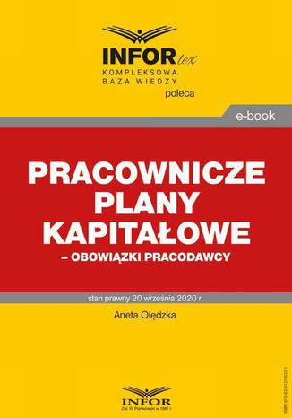 Pracownicze plany kapitaowe  obowizki pracodawcy Aneta Oldzka - okadka audiobooks CD
