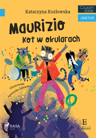 I am reading - Czytam sobie. Maurizio - Kot w okularach Katarzyna Kozowska - okadka audiobooka MP3