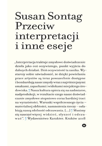 Okładka książki/ebooka Przeciw interpretacji i inne eseje