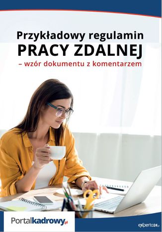 Przykładowy regulamin pracy zdalnej - wzór dokumentu z komentarzem Renata Kajewska - okładka książki