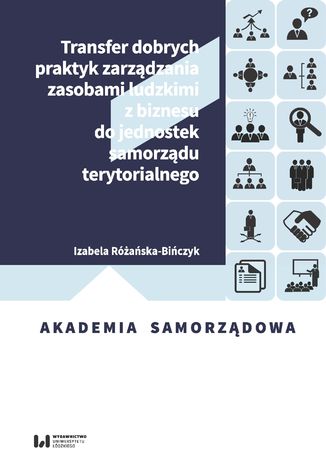 Transfer dobrych praktyk zarządzania zasobami ludzkimi z biznesu do jednostek samorządu terytorialnego Izabela Różańska-Bińczyk - okładka książki