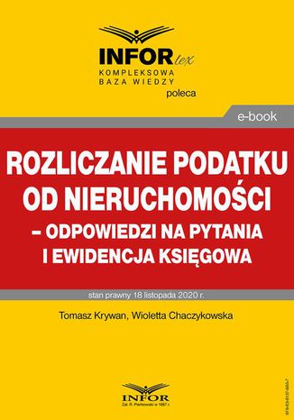 Rozliczanie podatku od nieruchomoci  odpowiedzi na pytania i ewidencja ksigowa Tomasz Krywan, Wioletta Chaczykowska - okadka audiobooks CD