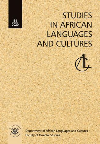 Studies in African Languages and Cultures. Volumen 54 (2020) Nina Pawlak - okładka ebooka