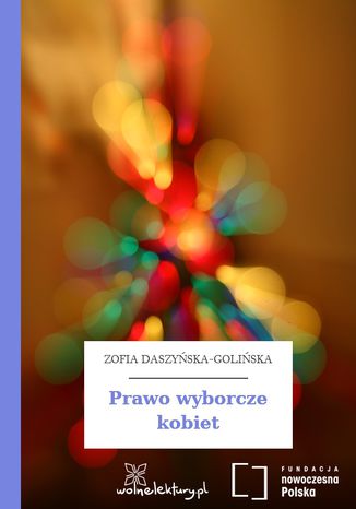 Prawo wyborcze kobiet Zofia Daszyska-Goliska - okadka ebooka