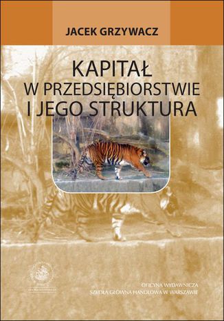 Kapita w przedsibiorstwie i jego struktura Jacek Grzywacz - okadka ebooka