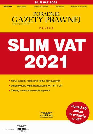 Slim VAT 2021 Tomasz Krywan - okadka ebooka