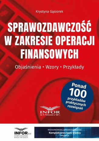 Sprawozdawczo w zakresie operacji finansowych Krystyna Gsiorek - okadka audiobooka MP3